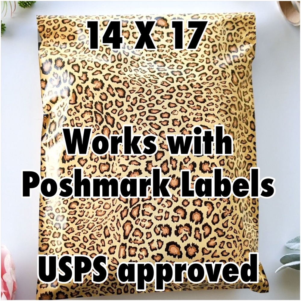 25 14X17 Poly Mailers Leopard Shipping Envelopes PRICE IS FIRM - Picture 8 of 11